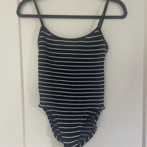 Hunza G Pamela striped One Piece Swimsuit